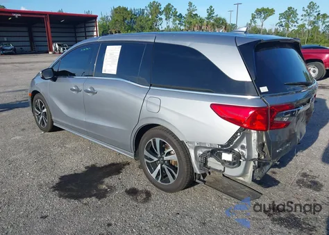 2018 Honda Odyssey Elite из США, поврежденный, VIN 5FNRL6H92JB000413